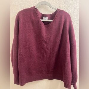 Plum color old navy balloon sleeves sweater xxl
